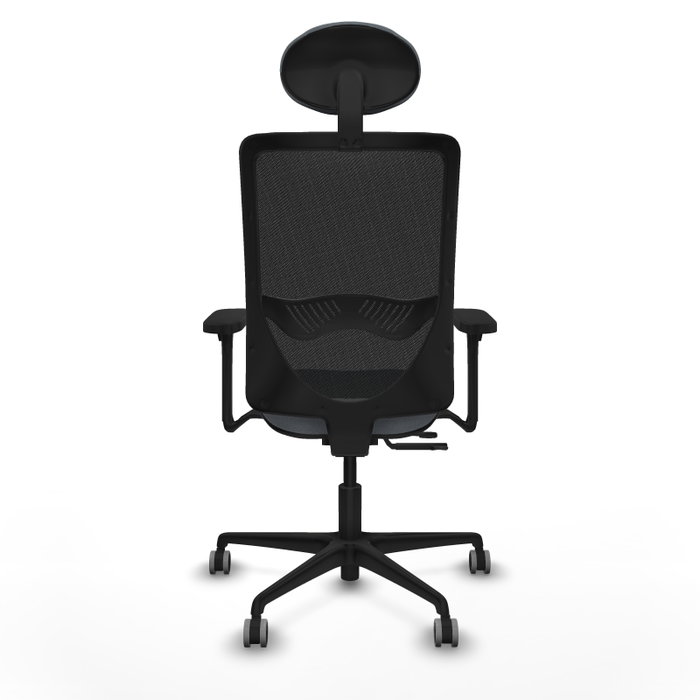 PIQUERAS Y CRESPO Silla de oficina Zulema con mecanismo Sincro/Traslack, Gris y Negro