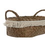 DKD Home Decor Set de 4 Cestas de Fibra Decape Natural
