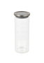 La Mediterranea Tarro Borosilicato con Tapa de Acero Inoxidable 1650 ml - 10.8 x 10.8 x 26 cm (12 Unidades)