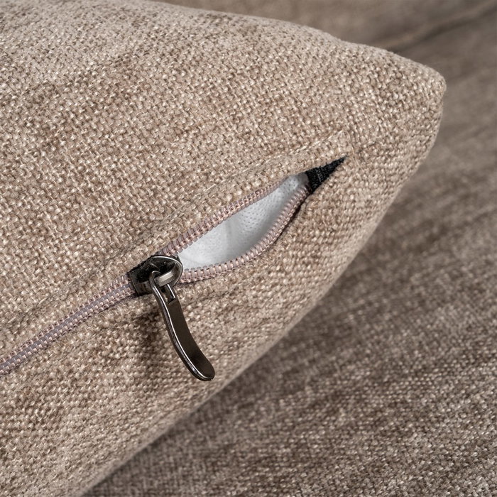 Ixia Sofá Chaise Longue Reversible Marrón Claro