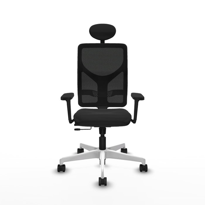 PIQUERAS Y CRESPO Silla de oficina Motilla con mecanismo Sincro/Traslack, Negro