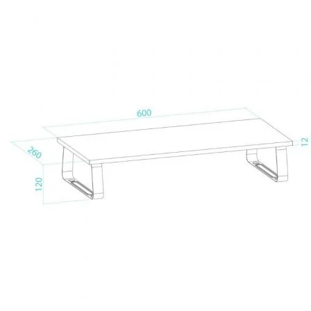 TooQ Soporte Elevador Multiusos TQMR111 para Monitor/Portátil hasta 20kg Negro