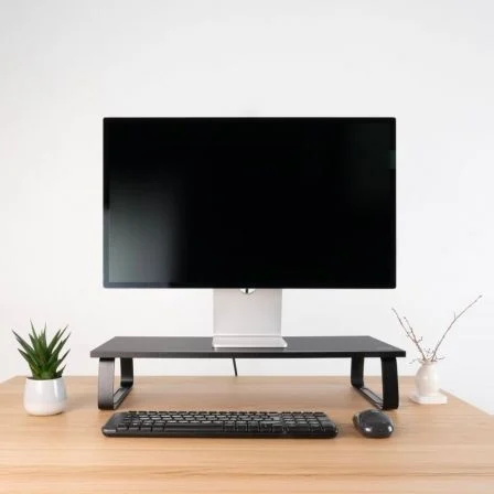 TooQ Soporte Elevador Multiusos TQMR111 para Monitor/Portátil hasta 20kg Negro