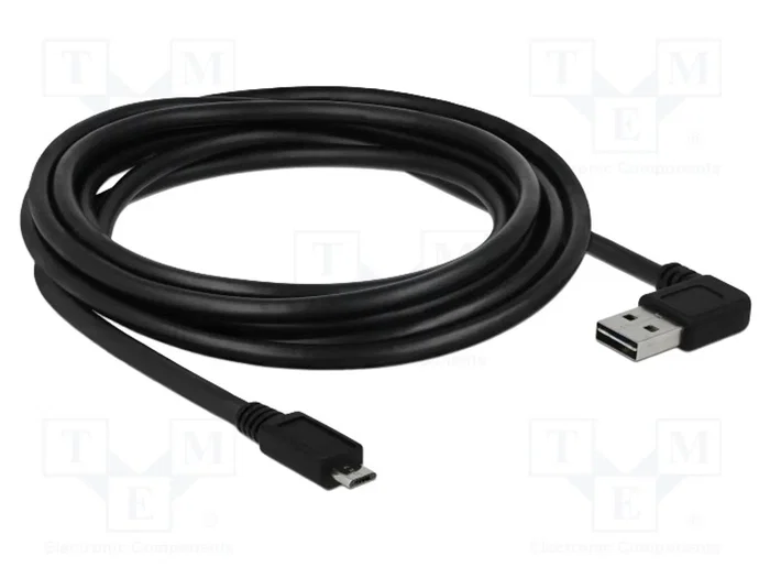 DeLOCK Cable USB 2.0 de 3m con conectores USB A y Micro-USB B DeLOCK Cable USB 2.0 de 3m con conectores USB A y Micro-USB B