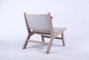 DKD Home Decor Butaca Moderno Gris Claro Natural 83 x 71.5 x 57 cm (2 Unidades) Poliester