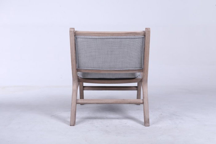 DKD Home Decor Butaca Moderno Gris Claro Natural 83 x 71.5 x 57 cm (2 Unidades) Poliester