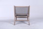 DKD Home Decor Butaca Moderno Gris Claro Natural 83 x 71.5 x 57 cm (2 Unidades) Poliester