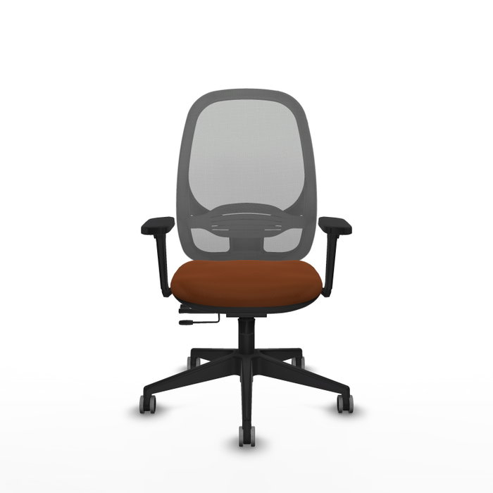 PIQUERAS Y CRESPO Silla de oficina Cilanco con mecanismo Sincro/Traslack Marrón y Gris PIQUERAS Y CRESPO Silla de oficina Cilanco con mecanismo Sincro/Traslack Marrón y Gris