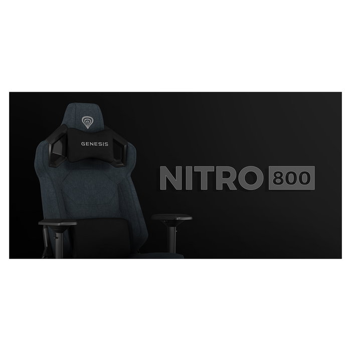 Genesis Silla Gaming NITRO 800 - Gris - Reposabrazos 4D Ajustables - Para usuarios de 160-195 cm y hasta 150 kg Genesis Silla Gaming NITRO 800 - Gris - Reposabrazos 4D Ajustables - Para usuarios de 160-195 cm y hasta 150 kg