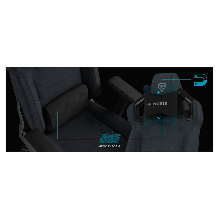 Genesis Silla Gaming NITRO 800 - Gris - Reposabrazos 4D Ajustables - Para usuarios de 160-195 cm y hasta 150 kg Genesis Silla Gaming NITRO 800 - Gris - Reposabrazos 4D Ajustables - Para usuarios de 160-195 cm y hasta 150 kg