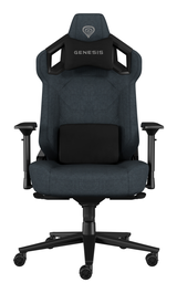 GENESIS Nitro 800 Silla Gaming PC con Asiento Acolchado y Almohadas Ergonomica, Tejido Transpirable, Reposabrazos 4D, Respaldo Ajustable, 150 kg, Gris NFG-2245
