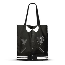 Karactermania Bolsa de la Compra Shopping Miércoles Varsity Negro