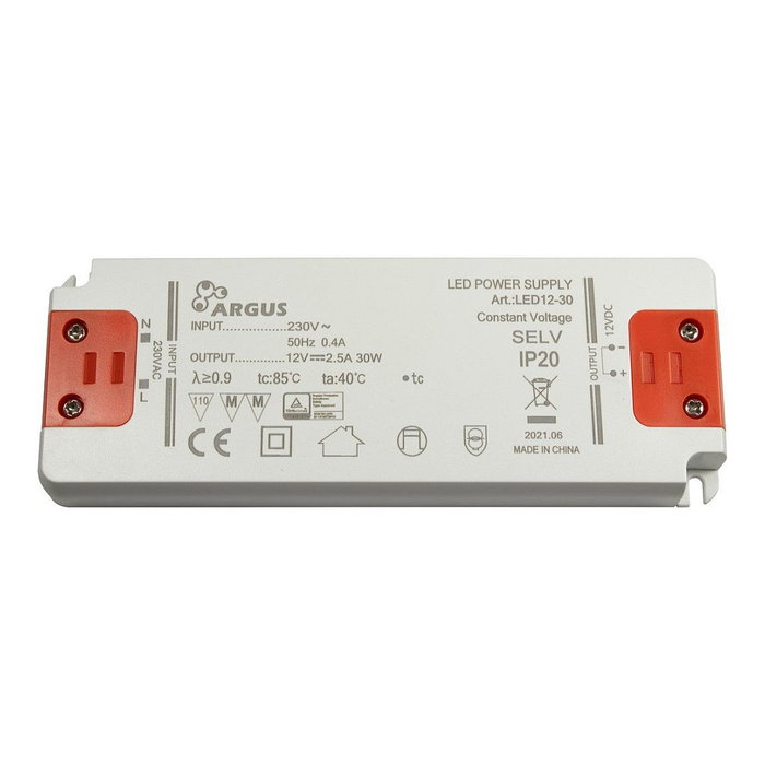 Inter-Tech LED12-30 Transformador LED 30W 12V 2500mA IP20 Inter-Tech LED12-30 Transformador LED 30W 12V 2500mA IP20