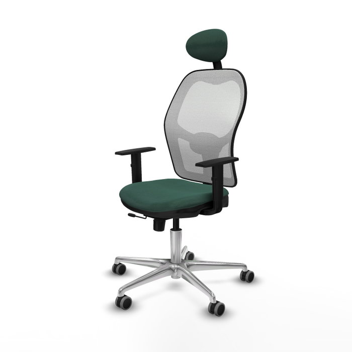 PIQUERAS Y CRESPO Silla de oficina Jorquera Verde botella y Blanco PIQUERAS Y CRESPO Silla de oficina Jorquera Verde botella y Blanco