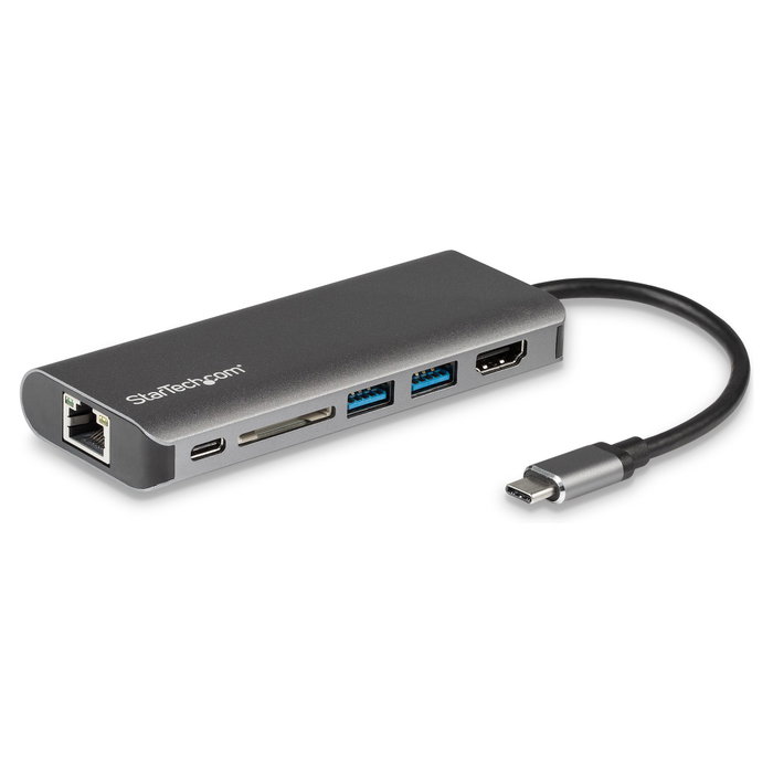 StarTech.com Docking Station USB-C con HDMI, Ethernet, Lector SD y PD 60W