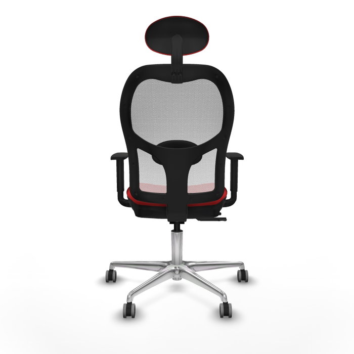PIQUERAS Y CRESPO Silla de oficina Jorquera con mecanismo Sincro/Traslack, Rojo y Blanco PIQUERAS Y CRESPO Silla de oficina Jorquera con mecanismo Sincro/Traslack, Rojo y Blanco