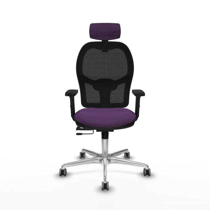 PIQUERAS Y CRESPO Silla de oficina Jorquera con mecanismo Sincro/Traslack, Morado y Negro PIQUERAS Y CRESPO Silla de oficina Jorquera con mecanismo Sincro/Traslack, Morado y Negro