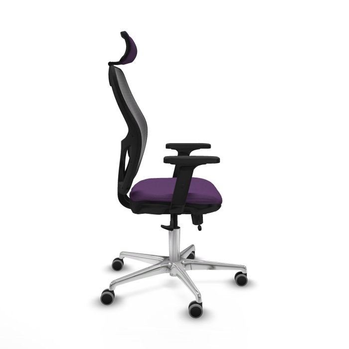 PIQUERAS Y CRESPO Silla de oficina Jorquera con mecanismo Sincro/Traslack, Morado y Negro PIQUERAS Y CRESPO Silla de oficina Jorquera con mecanismo Sincro/Traslack, Morado y Negro
