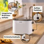 Bosch Tostadora MyMoment TAT2M121 - 2 Ranuras, 950W, Blanco, Función Centrado Automático del Pan, Descongelación, BPA Free