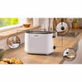 Bosch Tostadora MyMoment TAT2M121 - 2 Ranuras, 950W, Blanco, Función Centrado Automático del Pan, Descongelación, BPA Free
