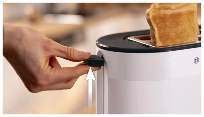 Bosch MyMoment TAT2M121 Tostadora de 2 Ranuras, 950W, Blanco