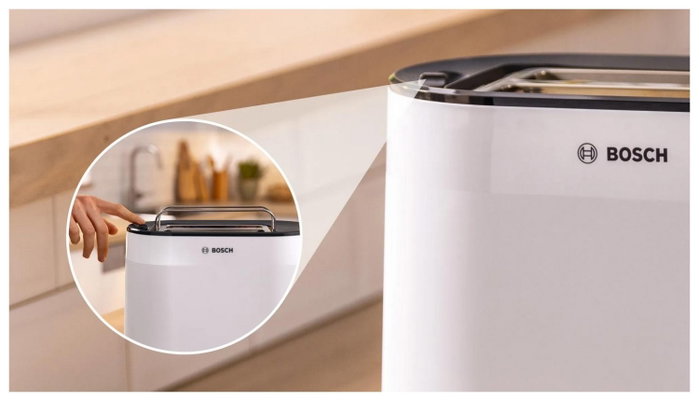 Bosch MyMoment TAT2M121 Tostadora de 2 Ranuras, 950W, Blanco