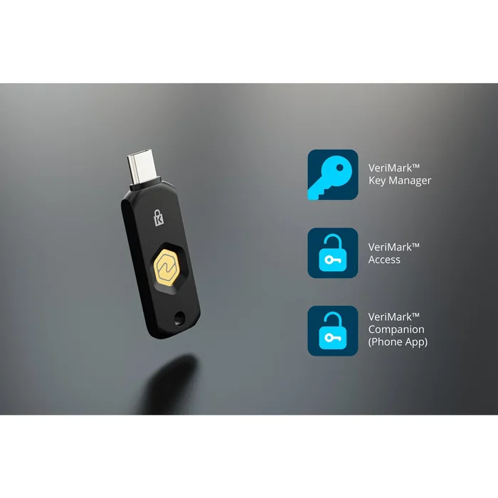 Kensington VeriMark NFC+ Llave de seguridad USB-C y NFC FIDO2 Nivel 2