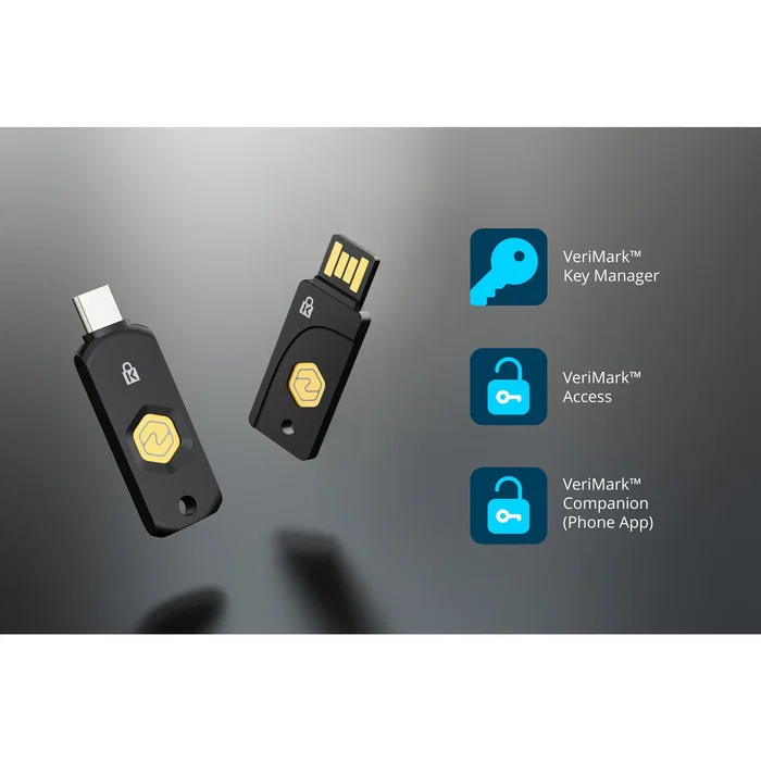 Kensington VeriMark NFC+ Llave de seguridad USB-C y NFC FIDO2 Nivel 2