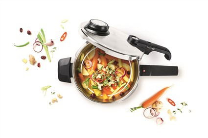 Fissler 622-812-08-070/0 Olla a Presión Vitavit Premium 8L - 26cm con Cestillo + Trípode
