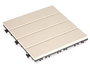 Ibergarden Baldosa Composite Beige 30x30x2.6 cm WPC (Madera PE) (Set de 6)