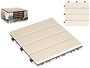 Ibergarden Baldosa Composite Beige 30x30x2.6 cm WPC (Madera PE) (Set de 6)