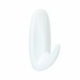 3M Command gancho de diseño pequeño, blanco, 2 uds + 4 tiras, max 450 gr