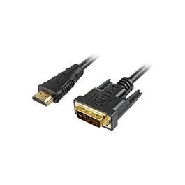 Sharkoon Cable HDMI a DVI-D (24+1) 5m Negro