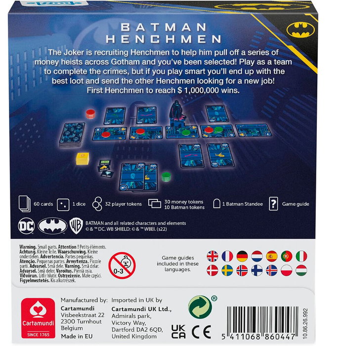 SHUFFLE Juego de Mesa Batman DC Comics, El Joker recluta secuaces para robos en Gotham, 2-4 Jugadores, 25 minutos SHUFFLE Juego de Mesa Batman DC Comics, El Joker recluta secuaces para robos en Gotham, 2-4 Jugadores, 25 minutos