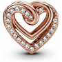 Charm Mujer Pandora SPARKLING ENTWINED HEARTS