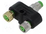 MURRELEKTRONIK Adaptador M8 Macho 4 pin a M8 Hembra 3 pin x2