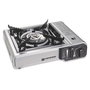 Kemper Cocina de Camping Portátil para Gas Cartucho 227g, Encendido Piezoeléctrico, Autonomía 90 Min, con Maletín, 34.2 x 28 x 11.8 cm
