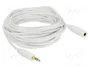 DeLOCK Cable de extensión de audio 3,5 mm Macho a Hembra, 5 m, Blanco