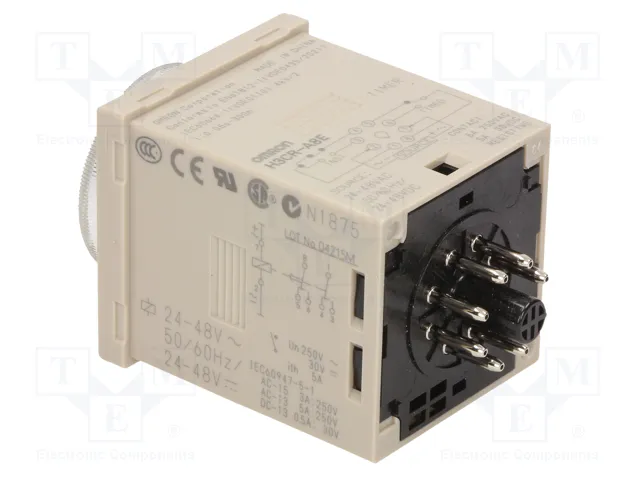 OMRON H3CR-A8E24-48 Relé de tiempo SPDT 24-48VAC/DC