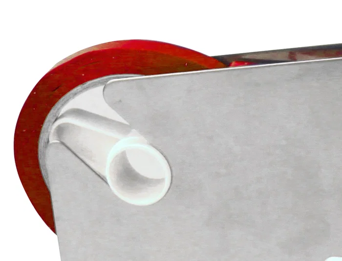 Q-connect Cinta Adhesiva para Máquinas Precintadoras de Bolsas, Roja, 66 m x 9 mm, Cierre Permanente y Resistente