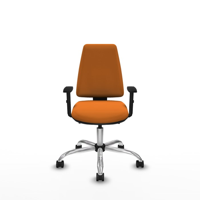 PIQUERAS Y CRESPO Silla de oficina Elche Naranja con mecanismo Asincro