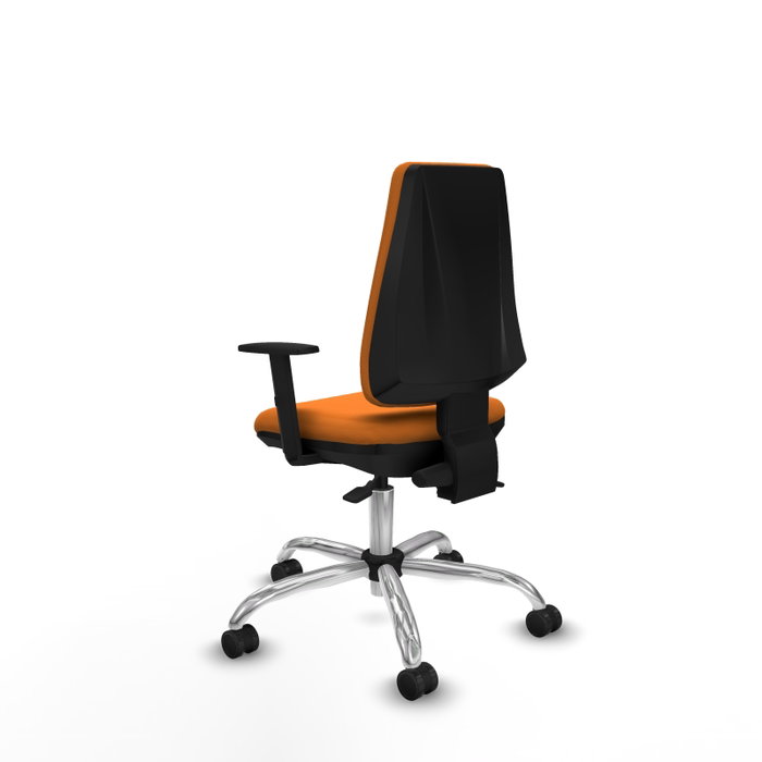 PIQUERAS Y CRESPO Silla de oficina Elche Naranja con mecanismo Asincro