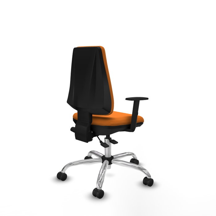 PIQUERAS Y CRESPO Silla de oficina Elche Naranja con mecanismo Asincro