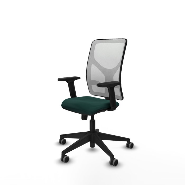 PIQUERAS Y CRESPO Silla de oficina Motilla con mecanismo Sincro, Verde botella y Blanco PIQUERAS Y CRESPO Silla de oficina Motilla con mecanismo Sincro, Verde botella y Blanco