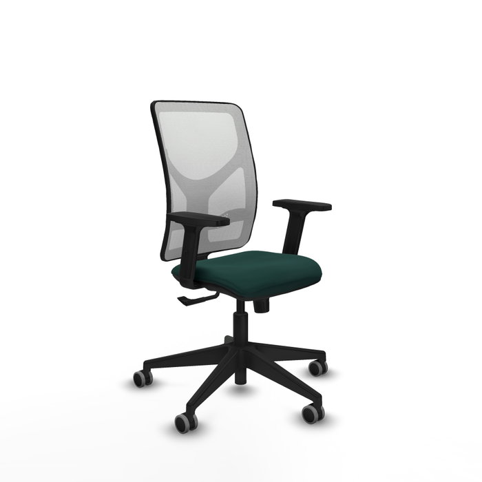 PIQUERAS Y CRESPO Silla de oficina Motilla con mecanismo Sincro, Verde botella y Blanco PIQUERAS Y CRESPO Silla de oficina Motilla con mecanismo Sincro, Verde botella y Blanco