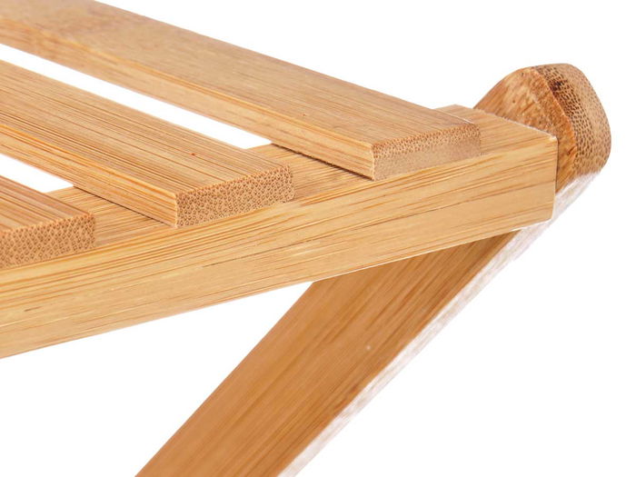 Giftdecor Estanteria Bambu 3 Baldas Plegable 40x62x33.5cm Natural (Set de 4)