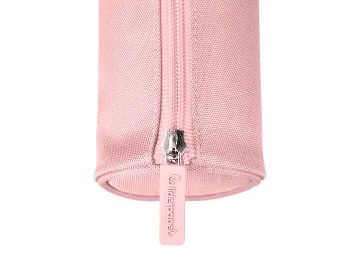 Liderpapel Estuche portatodo Classic cilíndrico ancho rosa