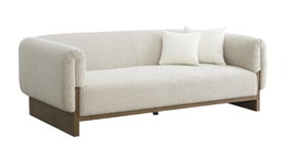 DKD Home Decor Sofá Scandi Crudo Marrón 220 x 95 x 77 cm