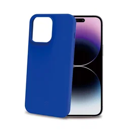Celly CROMO1056BL Funda para Apple iPhone 15 Pro Max (6.7") - Resistente a Golpes y Rayones, TPU, Azul