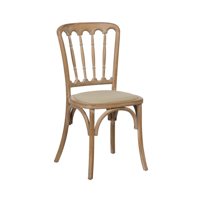Ixia Silla Natural-Beige de Madera y Tejido 45 x 46 x 92 cm Ixia Silla Natural-Beige de Madera y Tejido 45 x 46 x 92 cm